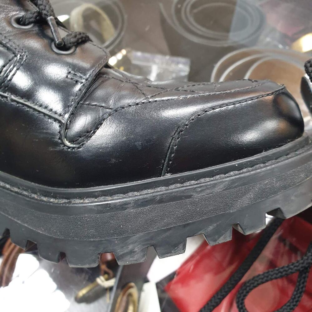 DIOR D-LEADER Cannage Quilted Leather Combat Boots - 39 - Picture 7 of 8
